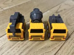 トラックミニカー 3台セット イエロー