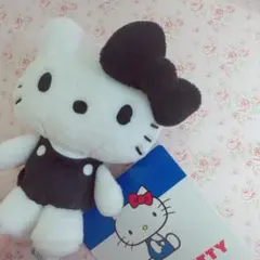 サンリオ　ハローキティ マスコット　カラフルver. 　ブラック　黒　モノクロ