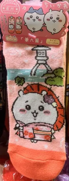【金沢限定】本日限定販売！ちいかわ 兼六園限定 靴下 22~25cm