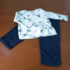 100パジャマ上下ペアセット　トップスインナーボトムスパンツ