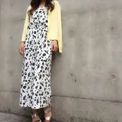 INGNI 花柄キャミガウチョコンビネゾン ホワイト