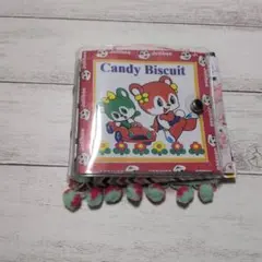 最終お値下げ　お裾分けファイル　メモ帳 ポンポン付き　昭和レトロ風