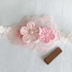 86 2way 髪飾り　ひなまつり　初節句　ベビー　キッズ　衣装　ベビー袴