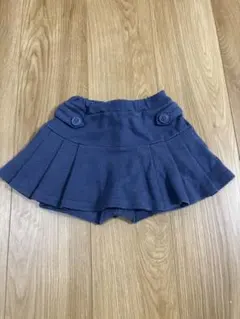 petit main プリーツスカート 90 ネイビー