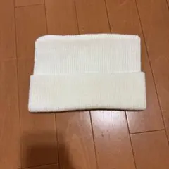 猫耳 ニット帽 ホワイト