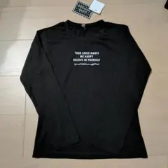 お値下げタイムセール！新品　ブラック長袖カットソー 140〜150サイズ