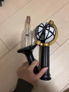 ペンライト ホワイト・ブラック 球体デザイン