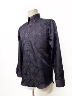 【メンズ】新品 Mサイズ社交ダンス　パーティートリキン シャツ パープル013
