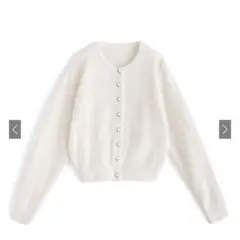 GRL ラメフェザーニットカーディガン ［Kz443］