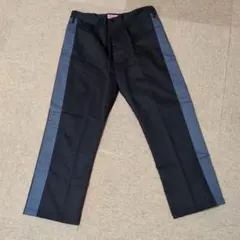 XLARGE ブラックサイドラインパンツ 32