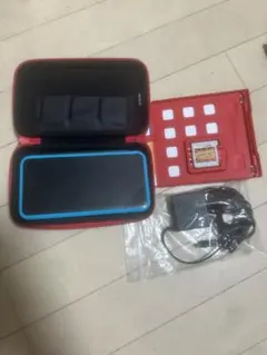 New Nintendo 2DS LL 本体 + 付属品　カセット2個