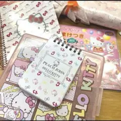 平成女児平成レトロ、サンリオ　キティちゃんステーショナリー4点+おまけまとめ売り
