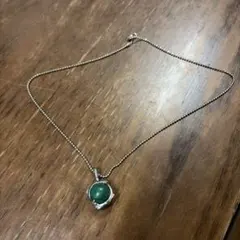 グリーンストーン ペンダント ネックレス