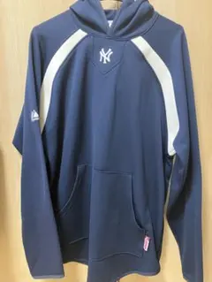 ヤンキース フード付きパーカー ネイビー