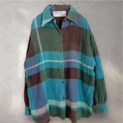 チェックシャツ F マルチカラー オーバーサイズ カジュアル