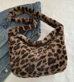 ヒョウ柄バック ショルダーバッグ