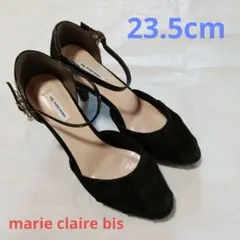 【美品】marie claire bis　パンプス　黒　　サイズ 23.5cmのサムネイル