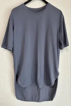 ATON エイトンラウンドヘム Tシャツ 青みグレー02サイズ（M）綿100のサムネイル