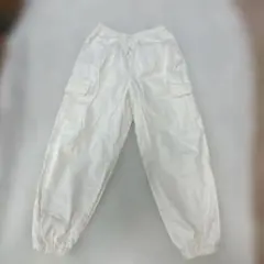 GUホワイト カーゴパンツ 100cm~