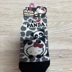 ハローキティ I LOVE PANDA ソックス