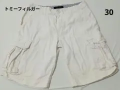 Tommy Hilfiger メンズハーフパンツ30インチ 白