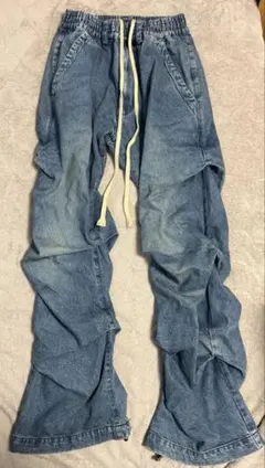eaphi RUFFLE DETAIL DENIM PANTS - メルカリ