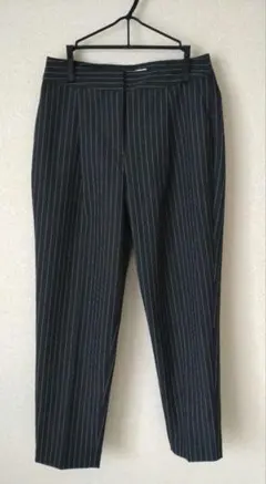 PLST ピンストライプクロップドパンツ