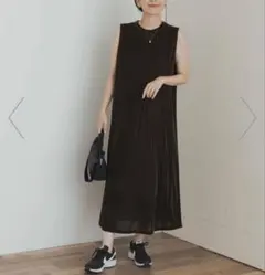 URBAN RESEARCH DOOR シアーベロア　ロングワンピース