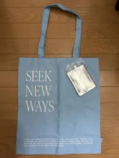 LOWRYS FARM ノベルティトートバッグ 水色のサムネイル
