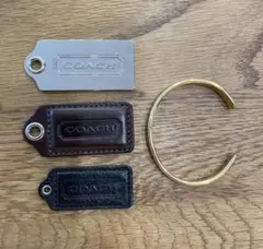 COACH レザー チャーム ゴールドブレスレット