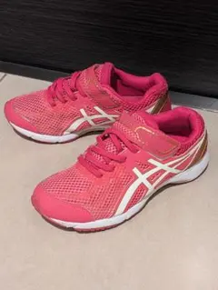 ◆中古美品◆アシックス ジュニア スニーカー 21.5cm ピンク