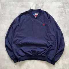 USA古着　wrangler ラングラー　ナイロンプルオーバー　ワンポイント刺繍