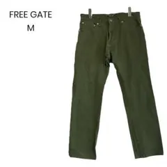 【FREE GATE】オリーブ カーキMサイズ パンツ a0559
