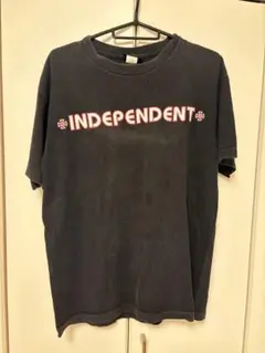 90's〜00' independent ピチ短丈Tシャツ バックプリント