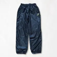 【裏メッシュ Y2K】プロケッズ ナイロン トラックパンツ 黒金 L 90s