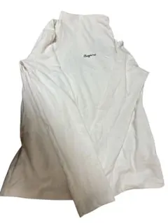 美品　ホワイト タートルネック シャツ