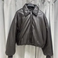 Acne Studios フェイクレザー　ボンバージャケット