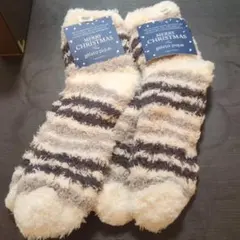 gelato pique ボーダーソックス 2足セット　クリスマス　ホリデーのサムネイル