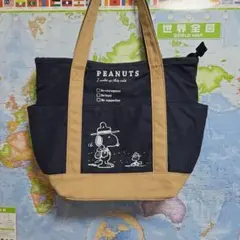 PEANUTS スヌーピー トートバッグ ネイビー
