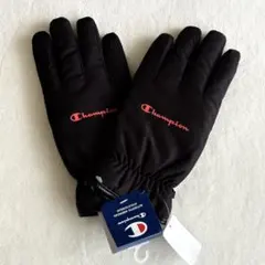 Champion 手袋 黒 25cm 滑り止め付き　レッドロゴ