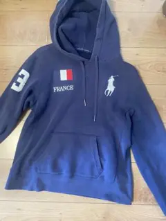 swag yoko Ralph Lauren ネイビー パーカー美品 - メルカリ