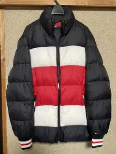 i*n様 TOMMY HILFIGER ダウンジャケット M 黒赤白