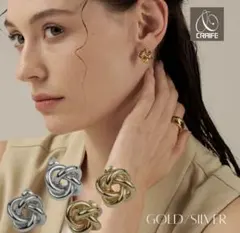 金属アレルギー対応　ゴールドピアス