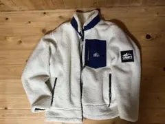 CAMP7 フリースジャケット XL ホワイト・ネイビー