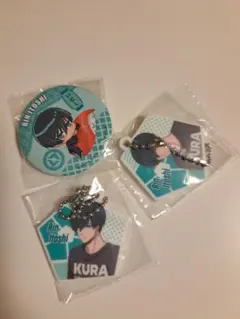 くら寿司×ブルーロック　糸師凛　ラバーアクセサリー　缶バッチ