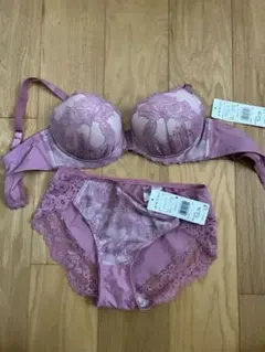 新品AMPHI ピンク ブラジャーショーツセット C75 L