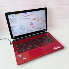 タッチパネル☆爆速SSD512☆i7☆貴重赤PC♪ブルーレイ&カメラ！Win11