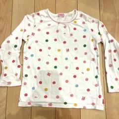 ミキハウス　水玉模様 長袖カットソー