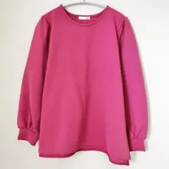 DRESKIP ドレスキップ　カットソー　長袖　ピンク　　L プルオーバーのサムネイル