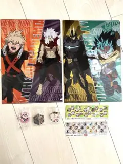 【値下げ】ヒロアカ クリアファイル マグネット 缶バッジ 5点 セット